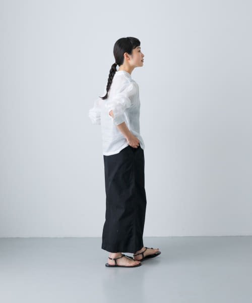 【予約】『2サイズ展開』コットンストレートスカート 