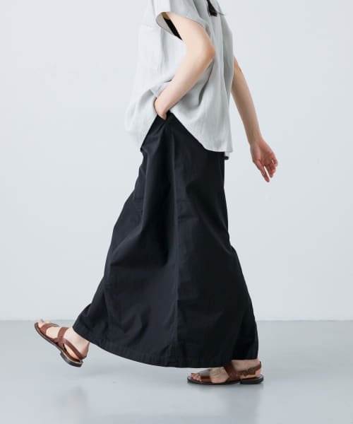 【予約】『2サイズ展開』コットンストレートスカート 