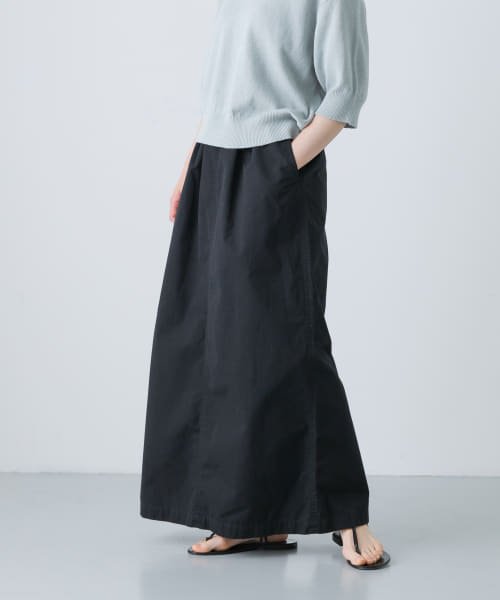 【予約】『2サイズ展開』コットンストレートスカート 