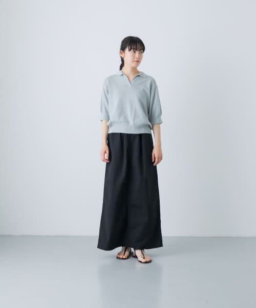 【予約】『2サイズ展開』コットンストレートスカート 