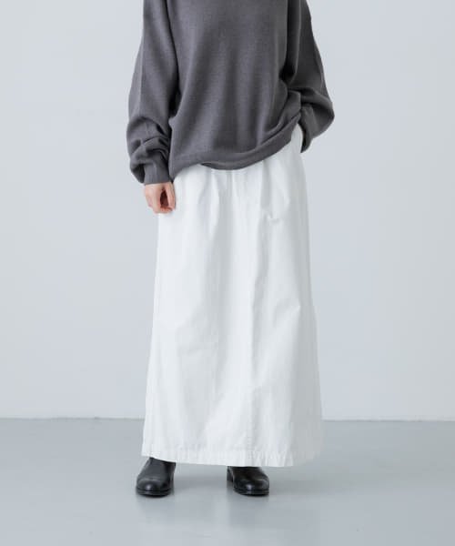 【予約】『2サイズ展開』コットンストレートスカート 