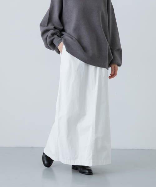 【予約】『2サイズ展開』コットンストレートスカート 