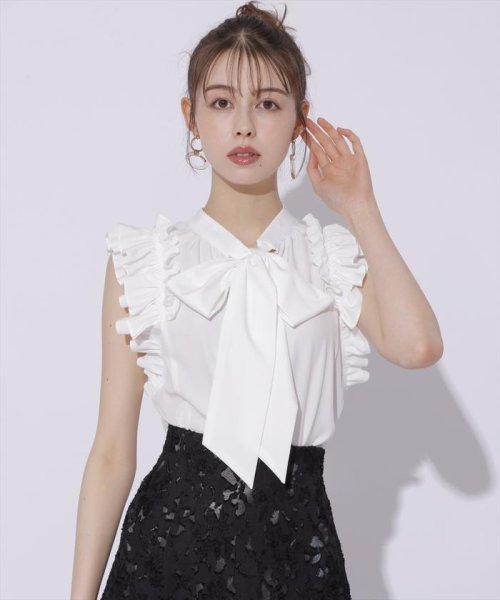 カットジャガード接ぎフレアスカート 