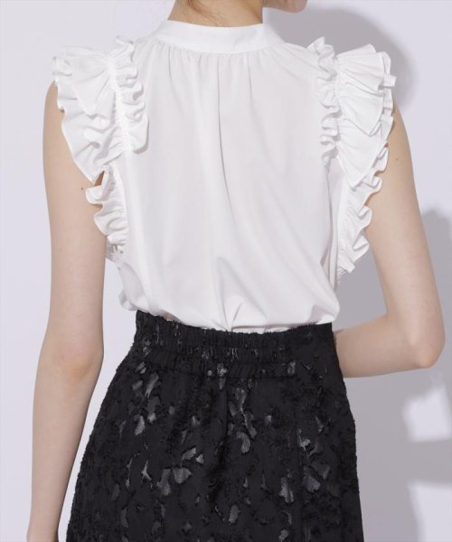 カットジャガード接ぎフレアスカート 