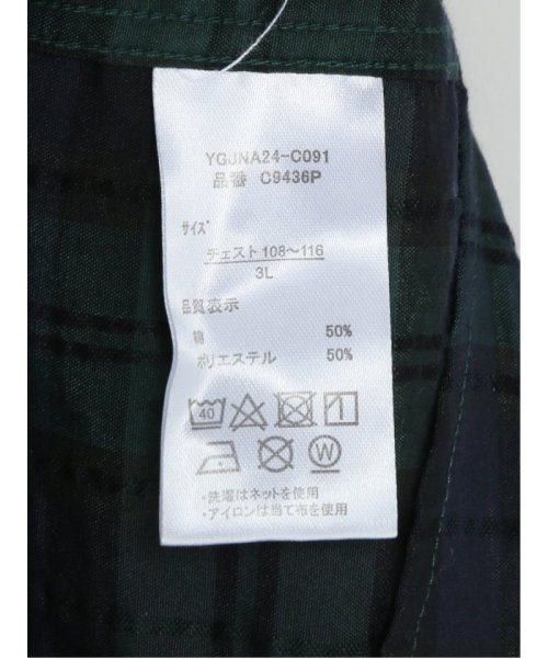 GRAND-BACK(グランバック)/【大きいサイズ】ポロ/POLO 綿混オックス ボタンダウン半袖シャツ/img12