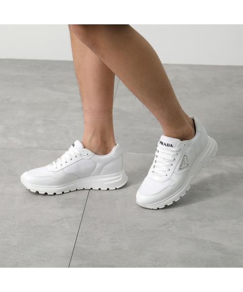 PRADA スニーカー 2EE369 3LF5 Re－Nylon×ブラッシュドレザー スニーカー PRADA 2EE369 3LF5 Re Nylon×ブラッシュドレザー