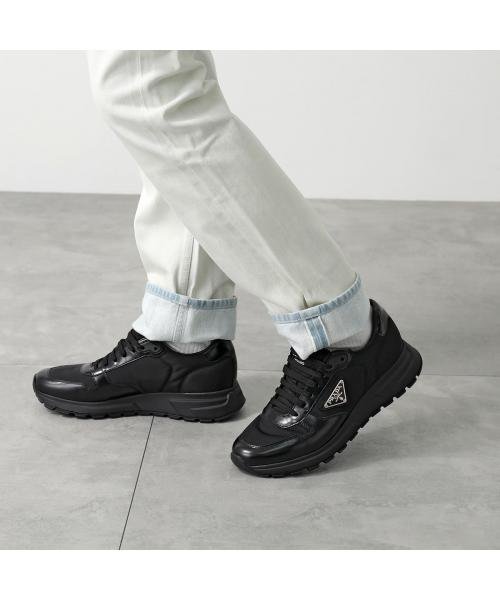 PRADA スニーカー 2EE369 3LF5 Re－Nylon×ブラッシュドレザー スニーカー PRADA 2EE369 3LF5 Re Nylon×ブラッシュドレザー