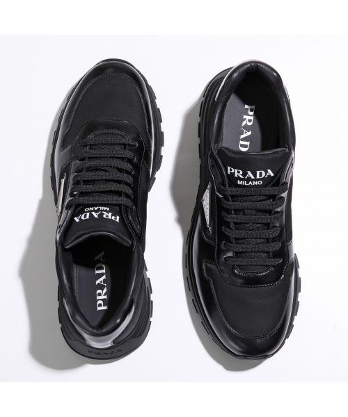 PRADA スニーカー 2EE369 3LF5 Re－Nylon×ブラッシュドレザー スニーカー PRADA 2EE369 3LF5 Re Nylon×ブラッシュドレザー