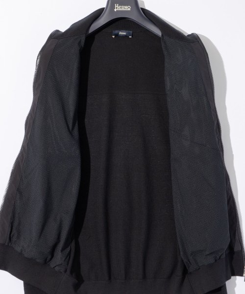 ヘルノ HERNO MC000172U 72054 ジャケット メンズ アウター 長袖 カーディガン セーター リブ編み ジップアップ コットン また