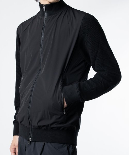 ヘルノ HERNO MC000172U 72054 ジャケット メンズ アウター 長袖 カーディガン セーター リブ編み ジップアップ コットン また