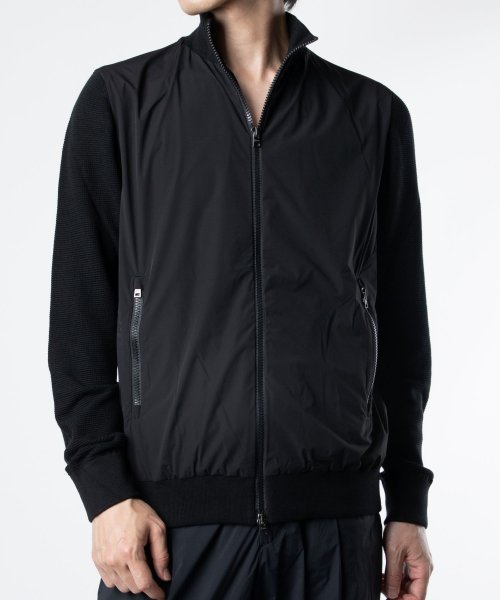 ヘルノ HERNO MC000172U 72054 ジャケット メンズ アウター 長袖 カーディガン セーター リブ編み ジップアップ コットン また