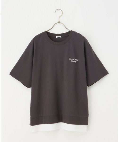 GLACIER(グラシア)/裾レイヤード風トップス トップス Tシャツ レディース 綿100％ UVカット /img17