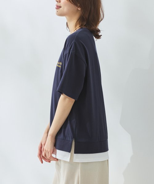GLACIER(グラシア)/裾レイヤード風トップス トップス Tシャツ レディース 綿100％ UVカット /img28