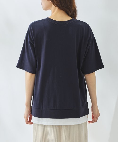 GLACIER(グラシア)/裾レイヤード風トップス トップス Tシャツ レディース 綿100％ UVカット /img29