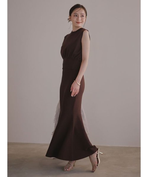 ウエストリブクロップドニットセットアップ 着丈 スカート トップス ポリエステル50% レーヨン33% バスト 肩幅 ウエスト ヒップ 89cm