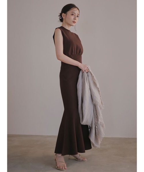 ウエストリブクロップドニットセットアップ 着丈 スカート トップス ポリエステル50% レーヨン33% バスト 肩幅 ウエスト ヒップ 89cm