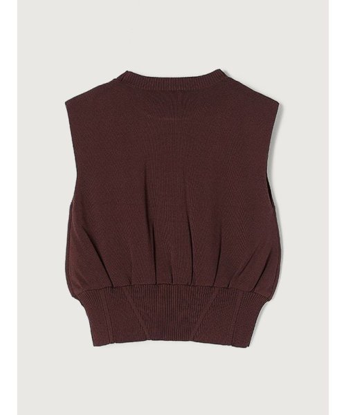 ウエストリブクロップドニットセットアップ 着丈 スカート トップス ポリエステル50% レーヨン33% バスト 肩幅 ウエスト ヒップ 89cm