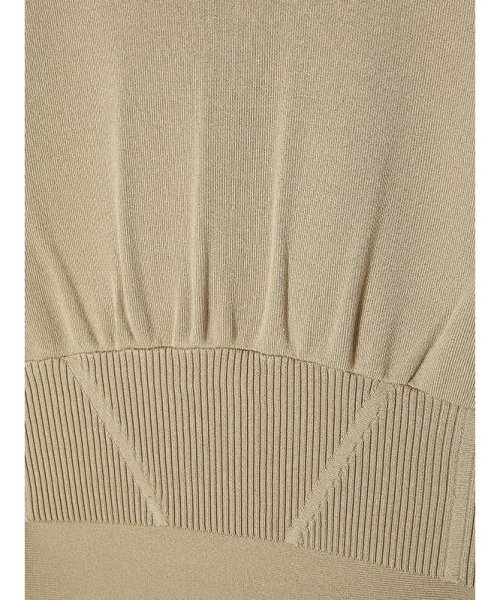 ウエストリブクロップドニットセットアップ 着丈 スカート トップス ポリエステル50% レーヨン33% バスト 肩幅 ウエスト ヒップ 89cm