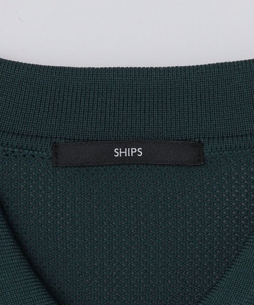 SHIPS MEN(シップス　メン)/SHIPS: ラバー ロゴ ワッペン メッシュ ポロシャツ/img28