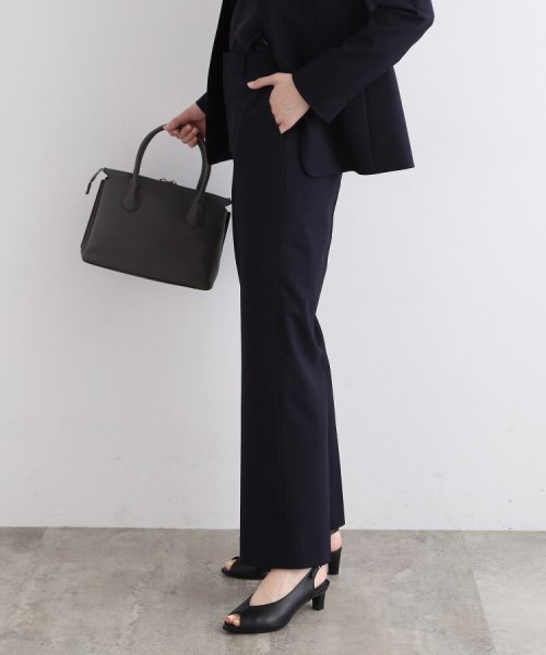 【定番スーツ／ウール混】無地ストレートパンツ ビジネス・フォーマル スーツパンツ T1373193879(10450円)