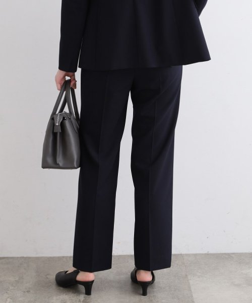 【定番スーツ／ウール混】無地ストレートパンツ ビジネス・フォーマル スーツパンツ T1373193879(10450円)