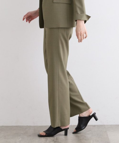 【定番スーツ／ウール混】無地ストレートパンツ ビジネス・フォーマル スーツパンツ T1373193879(10450円)