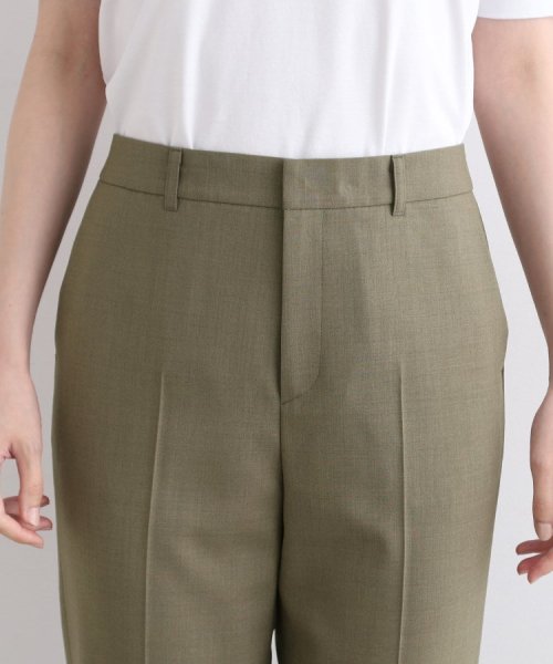 【定番スーツ／ウール混】無地ストレートパンツ ビジネス・フォーマル スーツパンツ T1373193879(10450円)