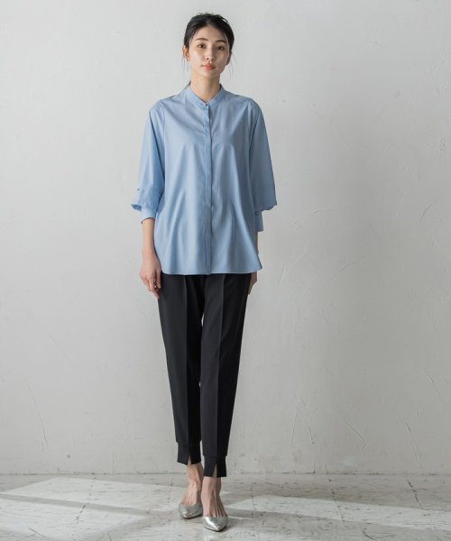 【大きいサイズ】裾スリットジョガーパンツ≪洗濯機で洗える/紫外線防止≫ 身長