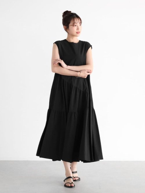 ノースリーブティアードサッカーワンピース ワンピース B1431776708(11000円)