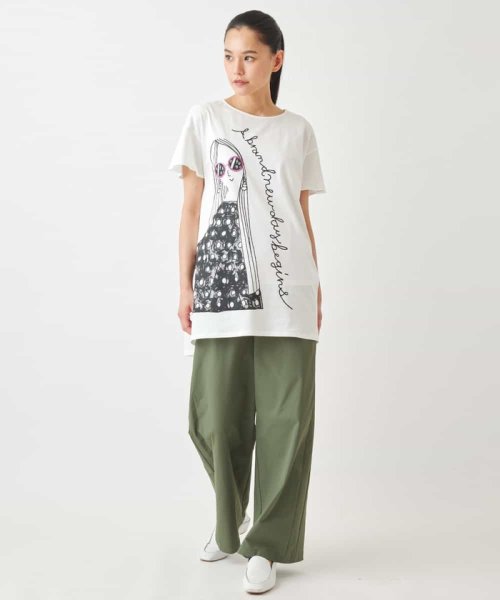 HIROKO BIS(ヒロコビス)/デザインプリントチュニックTシャツ /洗える/img10