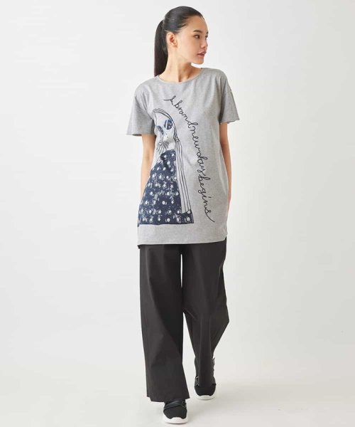 HIROKO BIS(ヒロコビス)/デザインプリントチュニックTシャツ /洗える/img16