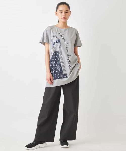 HIROKO BIS(ヒロコビス)/デザインプリントチュニックTシャツ /洗える/img17