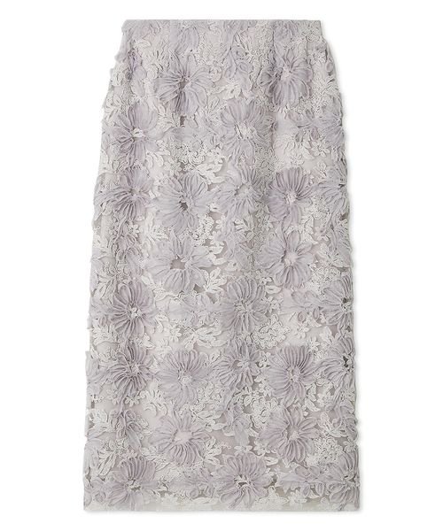 シアーモチーフファブリックストレートスカート 予めご了承ください