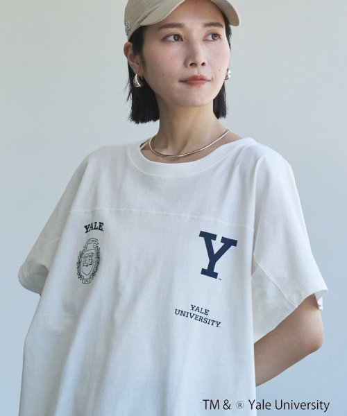 coen(coen)/YALE別注ロゴプリントビッグフットボールTシャツ/img01