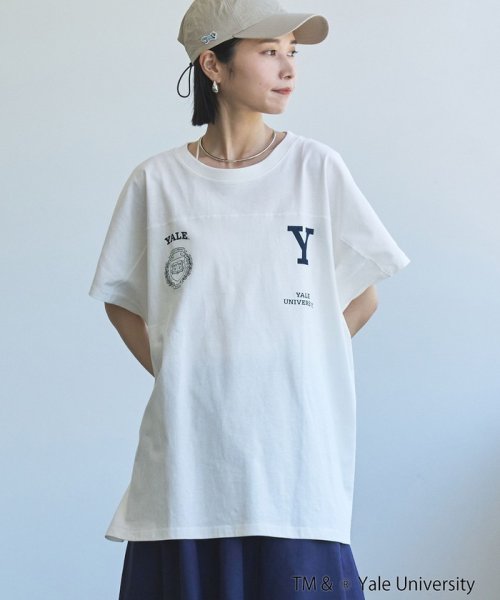 coen(coen)/YALE別注ロゴプリントビッグフットボールTシャツ/img04
