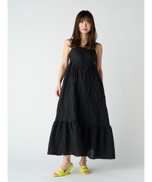 フロントオープンボリュームキャミワンピース 予めご了承ください