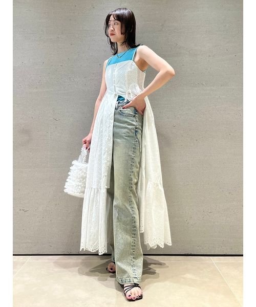 フロントオープンボリュームキャミワンピース 予めご了承ください