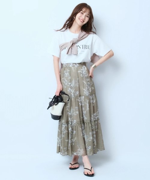 アロマプリントスカート 予めご了承ください