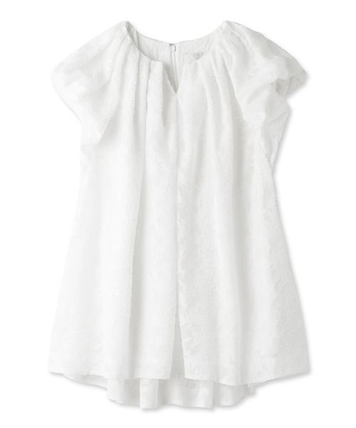 バルーンスリーブチュニックブラウス 予めご了承ください