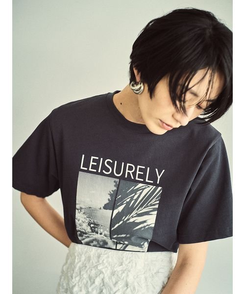 シャーリングファブリックストレートスカート 予めご了承ください