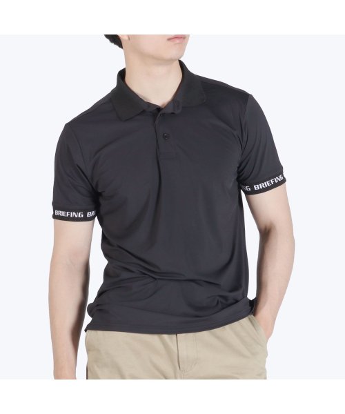 【日本正規品】 ブリーフィング ゴルフ ウェア BRIEFING GOLF ポロシャツ 半袖 MENS LOGO BACK RIB POLO BRG241M70 BRIEFING