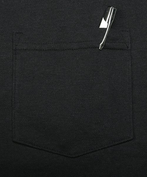 LUXSTYLE(ラグスタイル)/鹿の子ポケット付き半袖ポロシャツ/ポロシャツ 半袖 メンズ メンズポロシャツ 半袖ポロシャツ 鹿の子 胸ポケット ボタンダウン/img16