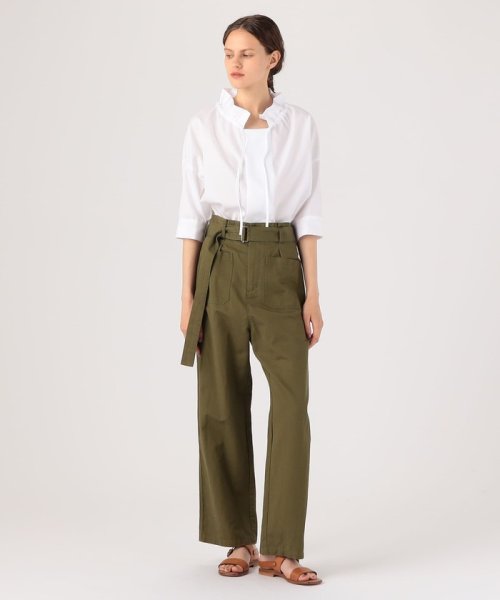 コットンブロード ギャザーブラウス 