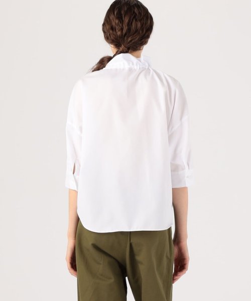 コットンブロード ギャザーブラウス 