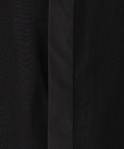 コットンボイルシアー ノーカラーシャツ N1946816005(14850円)