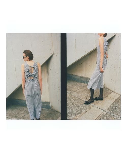 ドロストバッグオープンワンピース 予めご了承ください 総丈 5cm バスト ウエスト