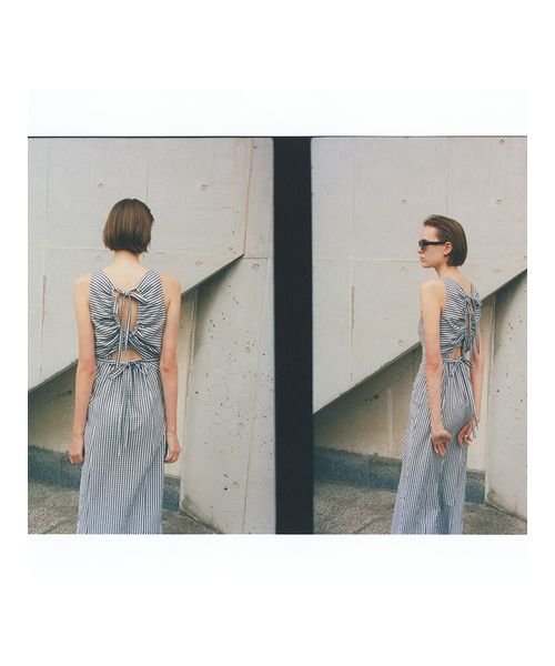 ドロストバッグオープンワンピース 予めご了承ください 総丈 5cm バスト ウエスト