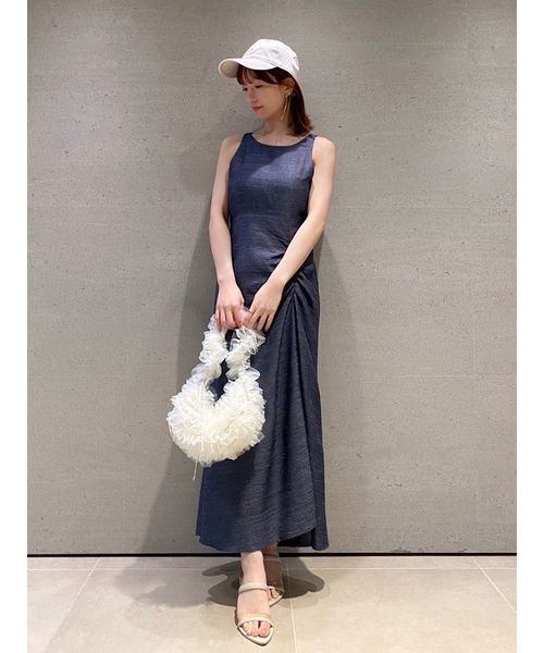 ドロストバッグオープンワンピース 予めご了承ください 総丈 5cm バスト ウエスト