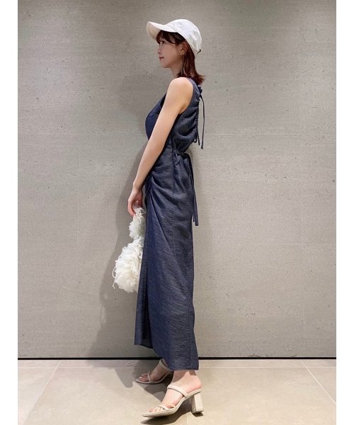 ドロストバッグオープンワンピース 予めご了承ください 総丈 5cm バスト ウエスト