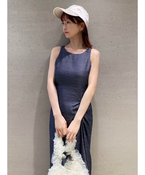 ドロストバッグオープンワンピース 予めご了承ください 総丈 5cm バスト ウエスト